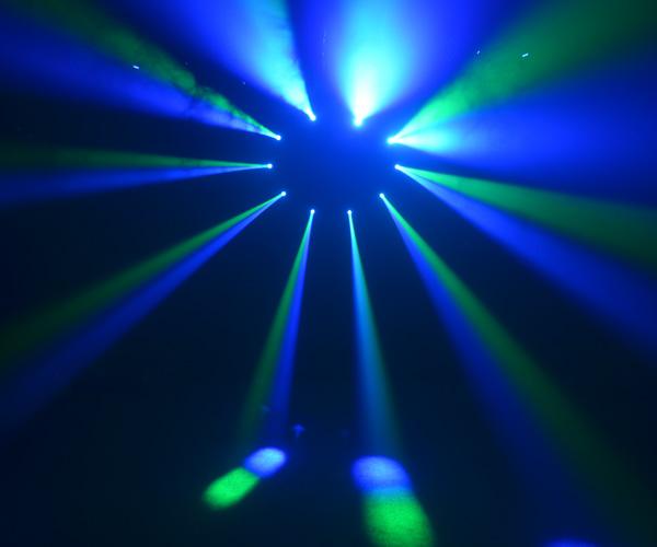 Iluminação movente da fase do feixe do diodo emissor de luz da cabeça RGBW para a iluminação da fase do clube/partido/casamento DMX